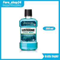 Listerine Cool Mint 250ml Antiseptic Mouthwash Membersihkan Gusi & Memutihkan Mulut Dengan 4 Essensi