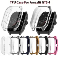Protective Case For Amazfit GTS 4 Smart Watch Bumper Full TPU Screen Protector Watch Case For Amazfit GTS 4 Cover Shell