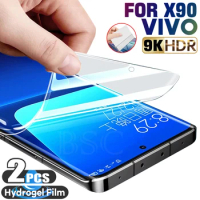 2Pcs Hydrogel Film on the Screen Protector For Vivo Y35 Y33s V21 V25e X90 Screen Protector For Vivo X90 Pro Plus Y35 Not Glass