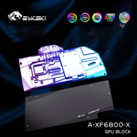Bykski A-XF6800-X,Full Cover GPU Water Block For XFX Radeon RX 6800 XT Graphic Card,VGA Block,GPU Liquid Cooler 12V/5V