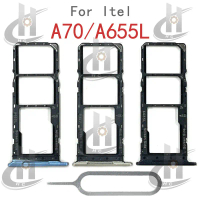 Bộ phận thay thế cho Itel A70 / A665L, Giá đỡ khe cắm khay thẻ Sim, Đầu đọc thẻ, Bộ điều hợp khe cắm