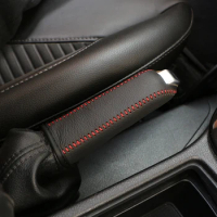 Carbon Fiber Leather Gears Handbrake Cover for VW Jetta MK5 MK6 Bora Golf 5 Tiguan Touran Passta B6 B7 S-koda Octavia A5