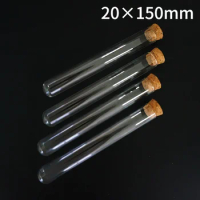 24pcs/lot 20x150mm Glass Test Tube With Cork Cigar Packaging Tube Laboratory Glassware