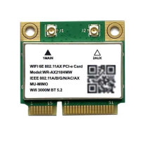 Wireless Network Card for INTEL AX200 wifi 6 AX210 wifi 6e 802.11ax mini pci-e bluetooth 5.2 2.4G /5Ghz dual-band Gigabit