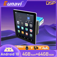 Eunavi 2 din Android car multimedia radio player universal TDA7851 Electric rotation screen GPS 2G RAM 32G ROM NO DVD