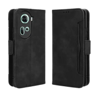 On For OPPO Reno11 Globe 5G Case Magnetic Wallet Leather Flip Phone Cover For OPPO Reno11 5G CPH2599 Cases Fundas