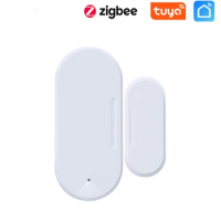 Tuya Smart ZigBee 3.0 Door Window Contact Sensor Smart Home Wireless Door Detectors Open/Close APP Remote Alarm