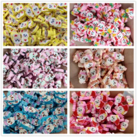 100g New Kawaii Rabbit Polymer Hot Clay Sprinkles for DIY Craft Animals Slimes filling Nails Art Phone Decoration