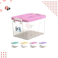 SKY - BOX CONTAINER BENING 100 L / 85 L / 55 L / 40 LITER + RODA - Kontainer Box CLEAR Plastik / Con