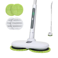 Brand New Microfiber Pads 4pcs Rotating Accessories Spin Mop Double Head Durable Tools Electric Vacuum Cleaner