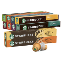【STARBUCKS 星巴克】黃金烘焙 咖啡膠囊10顆/盒 15個月(新包裝;適用於Nespresso膠囊咖啡機)