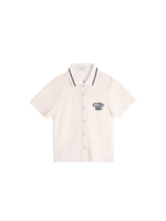 (LS2-24) เสื้อโปโลแขนสั้น สำหรับผู้หญิง สีครีม