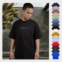 Hungry & Co. T-Shirt Oversize 0001|Kaos Polos Pria|Cotton Combed|Baju Distro Unisex|Lengan pendek [F