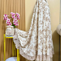 New Mukena Mewah Printing sutraaaa Khalisa (Mukena Hari Raya Trend 2026) Limited edition