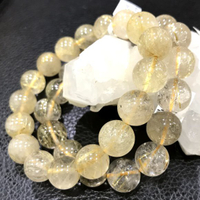『晶鑽水晶』天然鈦晶 手鍊 12mm 招財 男生手鍊 女生手鍊 附禮盒 增強自信
