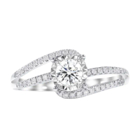【AURORA 歐羅拉】GIA 50分 D color 無螢光 八心八箭 天然真鑽 18K金 鑽戒 女戒 婚戒 恣意(無螢光/鉑金台)