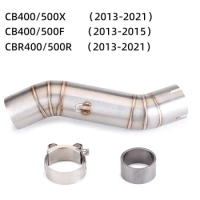 Slip On For CB400X CBR500 2013-2021 adventure Motorcycle Exhaust Escpae Modify Middle Pipe Connect 51mm