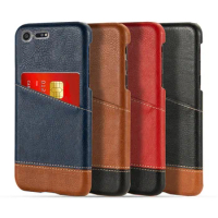 Luxury Case For Sony Xperia XZ Premium Case Mixed Splice PU Leather Credit Card Cover for Sony Xperia XZ Premium G8141 G8142
