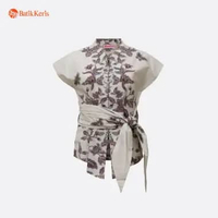 Batik Keris Kebaya Batik Lengan Setali Motif Ratna Kusuma Kartini Cream L