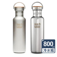 美國Klean Kanteen竹片鋼蓋不鏽鋼冷水瓶800ml(任選)