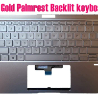 US Gold Palmrest Backlit keyboard for Asus Zenbook 14" UX433FA UX433FN 90NB0JQ4-R31UI0