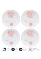 Corelle Corelle 4 Pcs Vitrelle Tempered Glass Dinner Plate - Peony Bouquet