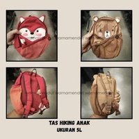 Tas Ransel Hiking Outdor Anak Tas Sport Camping Uk 5L WMO DC1562 merah