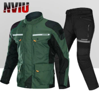 LYSCHY Motorcycle Racing suit warm autumn and winter motorcycle jacket suit Motocross Enduro Racing Reflective Oxford Jacket
