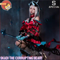 CoCos-S Game Arknights Skadi The Corrupting Heart Cosplay Costume Game Cos Skadi The Corrupting Heart Costume with Cosplay Wig