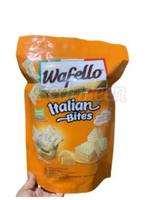 Wafello Pouch Series 190gr Wafer Renyah Ala Itali Chocoblast Butter Caramel Chedar Cheese aneka rasa