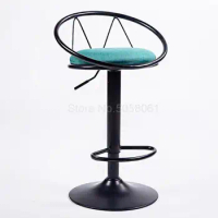Bar stool home bar chair American wrought iron high stool retro bar stool lift chair restaurant cafe chair