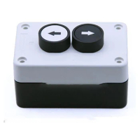 Push Button Switch Box Up/down Arrows 2 Ways Hoist Roller Door Lorry Tail Lift Control With Protective Box Double Insulated