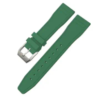 FKMBD 21mm Soft Fluororubber FKM Watchbands 20mm 22mm For IWC Big Pilot Portofino TOP GUN Natural Rubber Watch Strap Tools