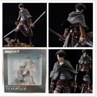 20cm New Figure Levi·Ackerman Attack on Titan BRAVE-ACT Levi·Ackerman Action Figure PVC Collect Toys And Gifts
