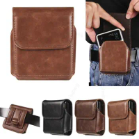 For Motorola Razr 40 Ultra Magnetic Flip Leather Case Phone Pouch For Moto Razr 2023 gen 4 3 2 Belt Clip Holster Waist Bag Cover