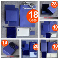SW* 20 Lots Original Bracelet Ring Gift Jewelry Box Sets Pouches Bags For Necklace Earring Charm Wholesale Bundle Factory Sale