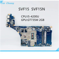 A1973182A DA0FI3MB8D0 DA0FI3MB8E0 Mainboard For SONY Vaio SVF15 SVF15N Laptop Motherboard With I5-4200U CPU GT735M 2GB GPU DDR3L