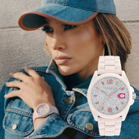 COACH Greyson 珍妮佛羅培茲 廣告款 C字Logo陶瓷日曆女錶 母親節禮物-36mm CO14503939