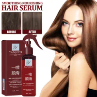YANJIAYI Hair Smoothing Leave-in Conditioner Smooth Treatment Essence Perfume Elastic Hair Leave-in Hair Conditioner Care C D3O2