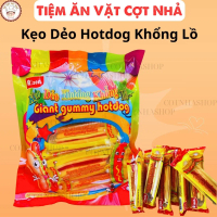 Gói Kẹo Dẻo HotDog Khổng Lồ Risen Túi 336g(12 cái x28g) đồ ăn vặt khổng lồ, kẹo dẻo hotdog candy foo