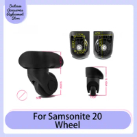 For Samsonite 20 Black Universal Wheel Replacement Suitcase Rotating Smooth Silent Shock Absorbing Wheels Travel Accessories