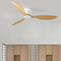 Simple Creative Ceiling Fan Indoor Low Floor DC Reversible Pendant Fan with Remote Control 42 52inch 110-220V