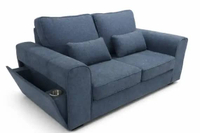 Dekoruma DEIKO Sofa Dudukan Kain / Sofa Santai Keluarga / Sofa Ruang Tamu Bahan Kain - Biru