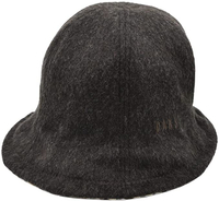 DAKS【日本代購】帽子女士婦人帽子混毛羊毛時尚旅行高級日本製造秋冬D9349-棕灰