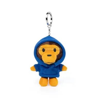 BAPE BABY MILO PLUSH DOLL HOODIE KEYCHAIN BLUE