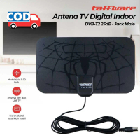 Antena Digital Indoor 25dB Sinyal Kuat Jernih Mudah Dipasang Banyak Saluran VHF UHF Tanpa Kabel
