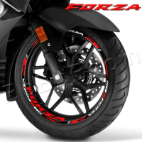 For Honda Forza125/250/350/750 Motorcycle Wheel Sticker Scooter Reflective Rim Stripe Decals Hub Tape Accessories Waterproof