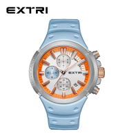 Extri Watches for Men Original Brand Quartz Luxury Business Unisex Watch Waterproof Luminous Date Fashion Chronograph Wristwatch