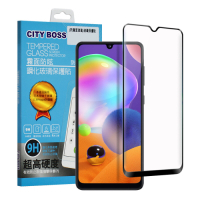 CITY BOSS For SAMSUNG Galaxy A31 霧面防眩鋼化玻璃保護貼-黑