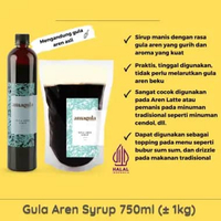 AMAGULA GULA AREN SYRUP - SIRUP GULA AREN AMAGULA 750ML (1000G) UNTUK TEH, KOPI, MINUMAN, DAN TOPPIN